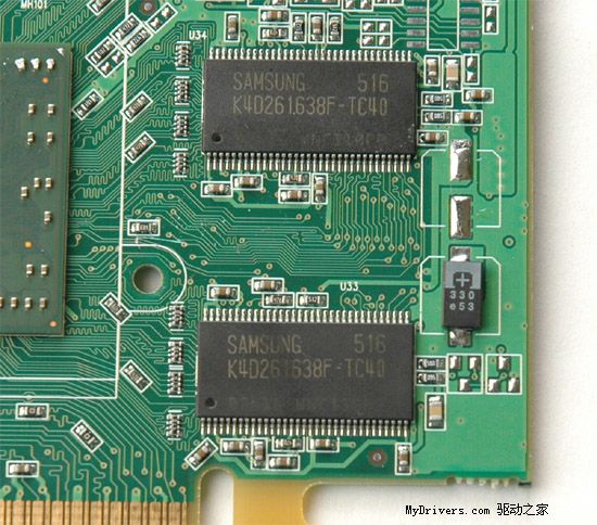 黄金侧卫 蓝宝石radeon 9550黄金静音版 mydrivers.com 驱动之家评测中心