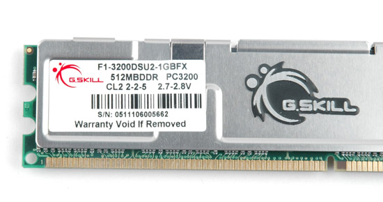 芝奇F1-3200DSU2-1GBFX顶级内存