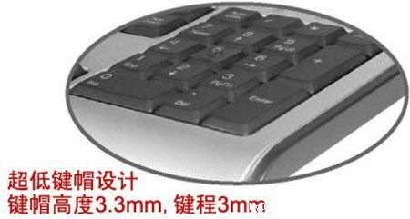 双飞燕前置音频超薄键盘KL-23MU